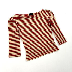 vintage Cavalli red and cream striped top